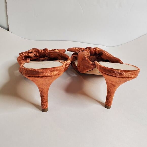 Loeffler Randall Luisa Velvet knotted bow kitten heels Size 11 - Picture 11 of 14